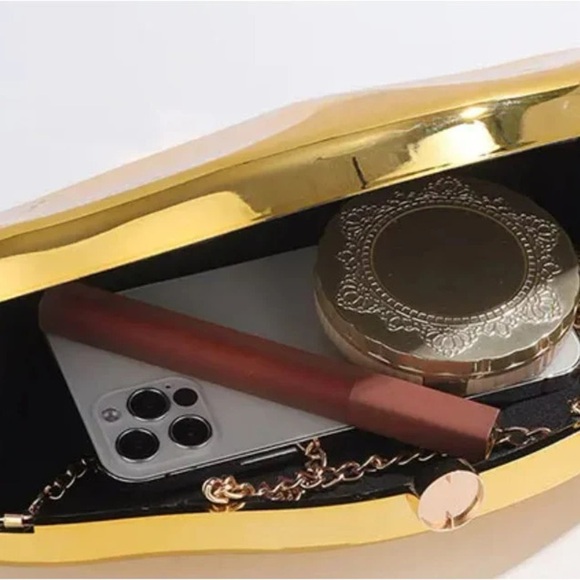 HIGH QUALITY Vintage Gold Evening clutch wedding bag. FREE SHIPPING!! - Picture 8 of 17